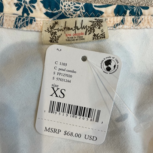 Free People Somethin Bout You Bodysuit in Petal Combo - Picture 12 of 12